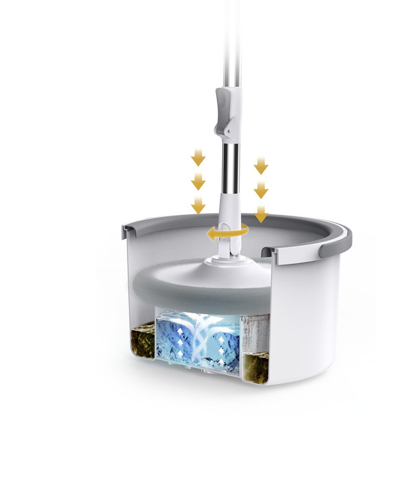 - Livington Bodenwischsystem, in Farbe SILBER-BLAU Ansicht 3