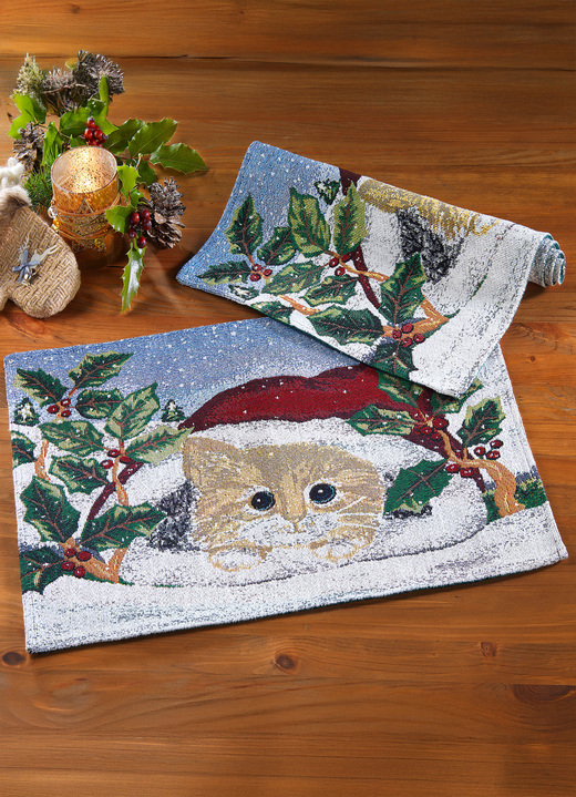 Heimtextilien - Gobelin-Platzset, 2-teilig, in Farbe BUNT Ansicht 2