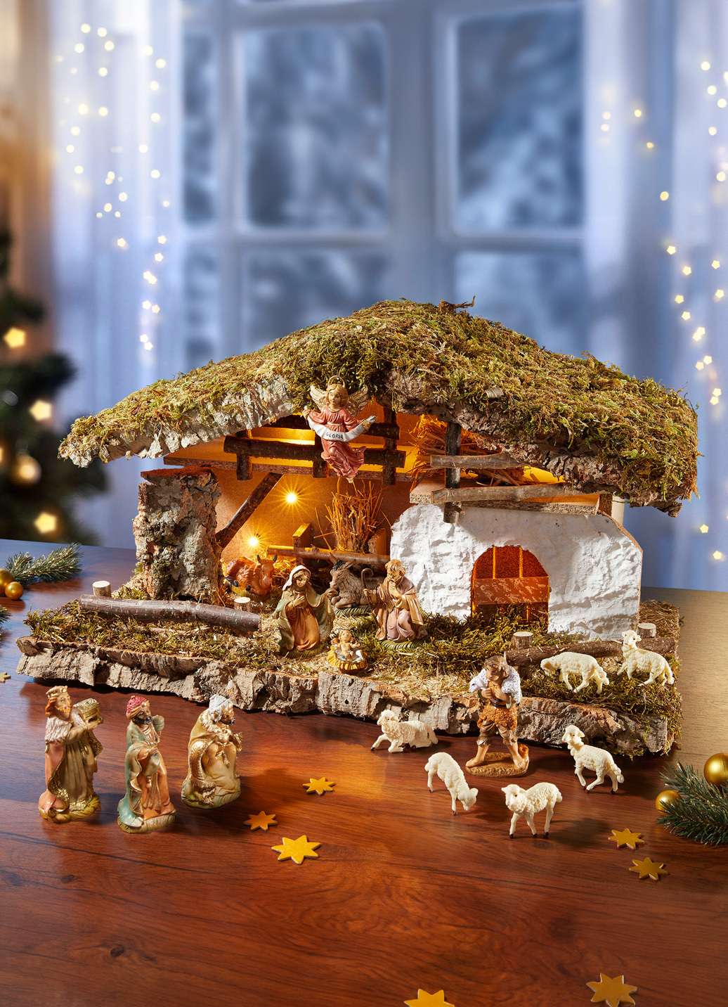 Wunderschöne KrippenSerie in echter Handarbeit Weihnachtliche