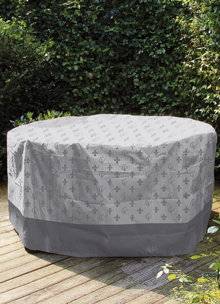 Garten - Witterungs- und UV-beständige Abdeckhüllen – Farbe GRAU – Ansicht  Garten - Witterungs- und UV-beständige Abdeckhüllen, in Farbe GRAU, in Ausführung für Schirm, ø 35 cm, Höhe 140 cm – Farbe GRAU – Ansicht