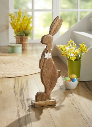 Osterhase aus Mangoholz