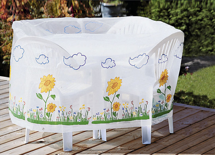Garten - Schutz für Gartenmöbel und Auflagen, in Farbe WEISS, in Ausführung Sonnenschirm Ansicht 2