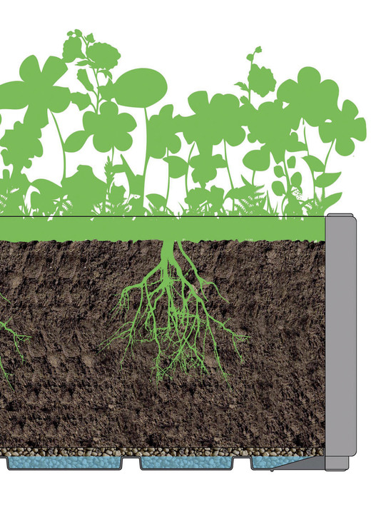 Garten - Pflanzkasten aus recyceltem Polypropylen, in Farbe WEISS, in Ausführung Ohne Spalier, schmal Ansicht 2