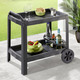 Gartenmöbel - Servierwagen mit integriertem Flaschenhalter, in Farbe ANTHRAZIT