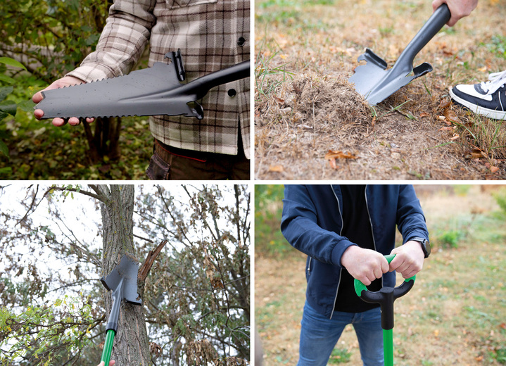 Garten - All-in-One Spaten Hammersmith Rayzer Shovel, in Farbe SCHWARZ-GRÜN Ansicht 5