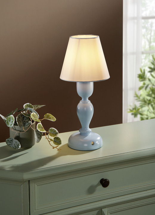 Tischleuchten - Dimmbare LED-Touch-Tischleuchte, in Farbe PASTELLBLAU Ansicht 1