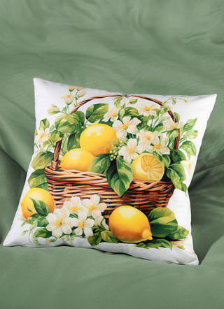 Dekokissen & Hüllen - Kissenbezug Zitronen mit Reißverschluss, in Farbe BUNT