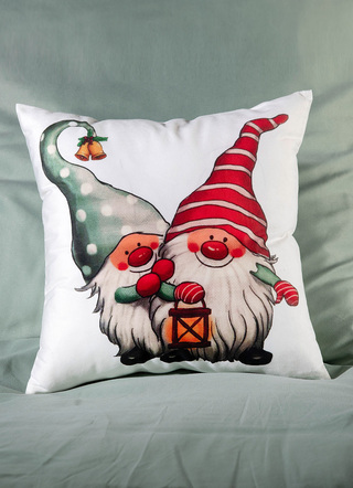 Dekokissen & Hüllen - Kissenbezug Wichtel mit Reißverschluss, in Farbe BUNT