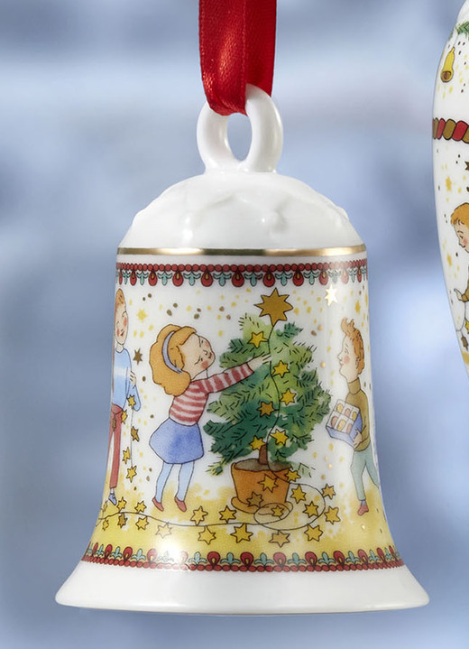 Hutschenreuther - Jahresschmuck 2024 von Hutschenreuther, in Farbe WEISS-BUNT, in Ausführung Jahreszapfen 2024 Ansicht 4