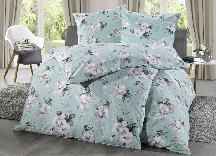 Bettwäschegarnituren - Bettwäsche-Garnitur, in Größe 111 (40x80 cm + 135x200 cm) bis 412 (4-teiliges Sparset: 2x 80x80 + 2x 135x200 cm), in Farbe CREME Ansicht 2