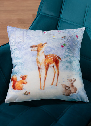 Dekokissen & Hüllen - Kissenbezug in Samtoptik, in Farbe BUNT