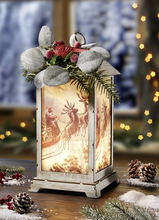 Beleuchtete Laterne, batteriebetrieben