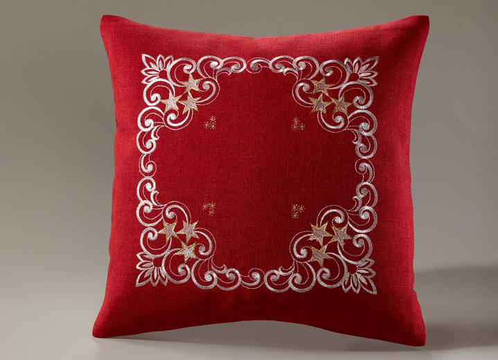 Heimtextilien - Tischdecke mit aufwendigen Stickereien, in Größe 101 (Deckchen, 35x 50 cm) bis 404 (Kissenbezug, 40x 40 cm), in Farbe SEKT Ansicht 8