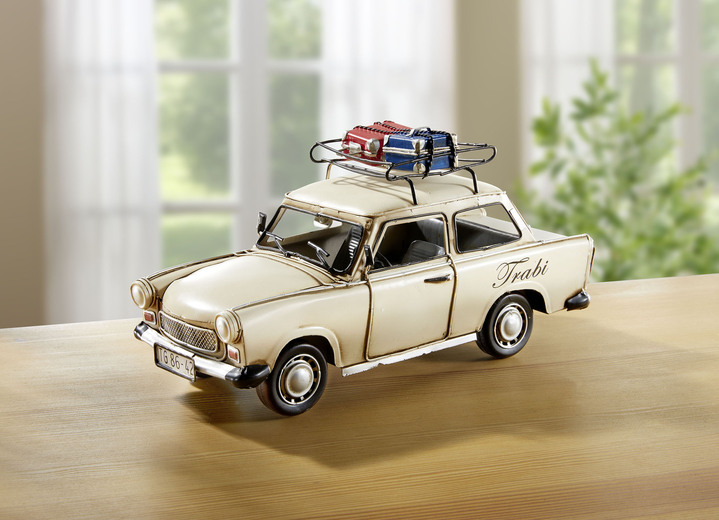 Sammlermodelle - Trabant mit Dachgepäckträger, in Farbe CREMEWEISS Ansicht 2