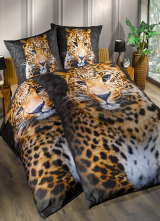 - Microfaser-Bettwäsche-Garnitur mit Reißverschluss, in Farbe MULTICOLOR