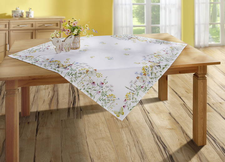 Heimtextilien - Herrliche Tischdecke mit Frühlingsmotiven, in Größe 110 (Läufer, 40x 90 cm) bis 404 (Kissenbezug, 40x 40 cm), in Farbe  Ansicht 2