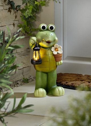 Schildkröte mit Solarlaterne