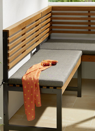 Auflagen für Balkon-Eckbank-Set