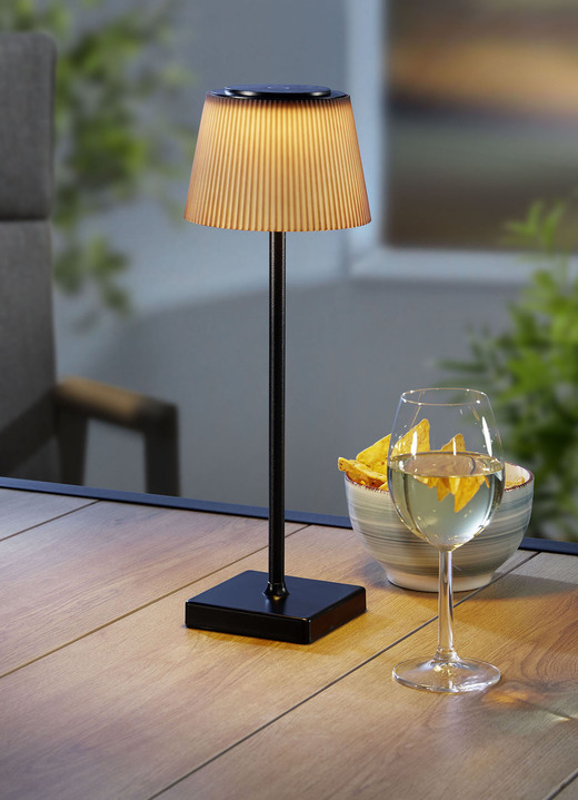 Tischleuchten - Tischleuchte aus mattschwarzem Metall, in Farbe SCHWARZ-WEISS Ansicht 2