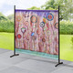 Sichtschutz - Stellwand mit originellem Blumenmotiv, in Farbe BUNT – Farbe BUNT – Ansicht 1
