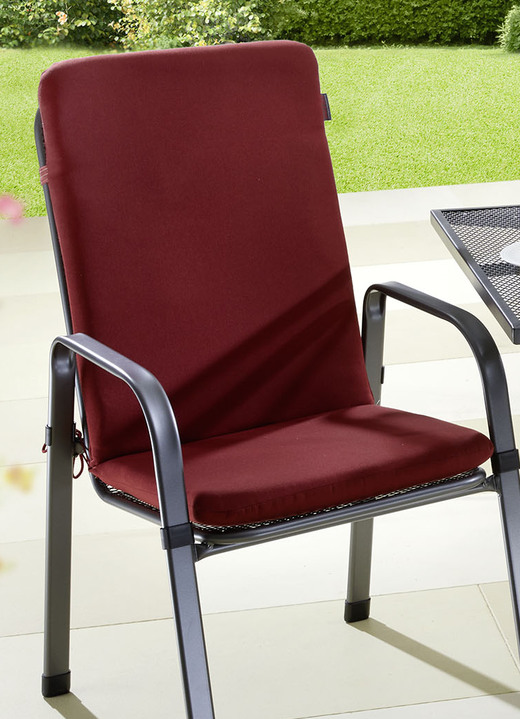 Kissen, Polster & Auflagen - Sesselauflage für Stapelstuhl Mec-Stor, in Farbe BORDEAUX Ansicht 1