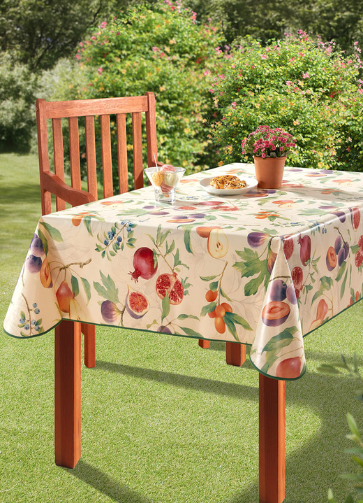 Gartentischdecken - Wachstuch-Tischdecke für innen und außen, in Größe 108 (Tischdecke, 80x 80 cm) bis 190 (Tischdecke oval, 140x190 cm), in Farbe MULTICOLOR Ansicht 1