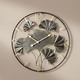 Uhren - Wanduhr mit Ginkgo-Blätterdesign, in Farbe GOLD