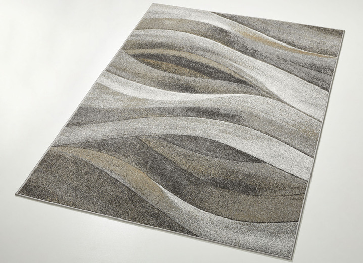 Modern - Moderne Brücken und Teppiche, in Größe 111 (Brücke, 60x110 cm) bis 282 (Teppich, 200x290 cm), in Farbe GRAU Ansicht 1