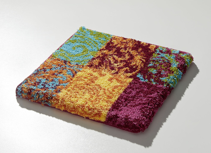 Badgarnituren - Badgarnitur von Grund mit weichem Flor, in Größe 100 (Vorleger halbrund, 50x 80 cm) bis 112 (WC-Deckelbezug, 47x 50 cm), in Farbe MULTICOLOR Ansicht 6