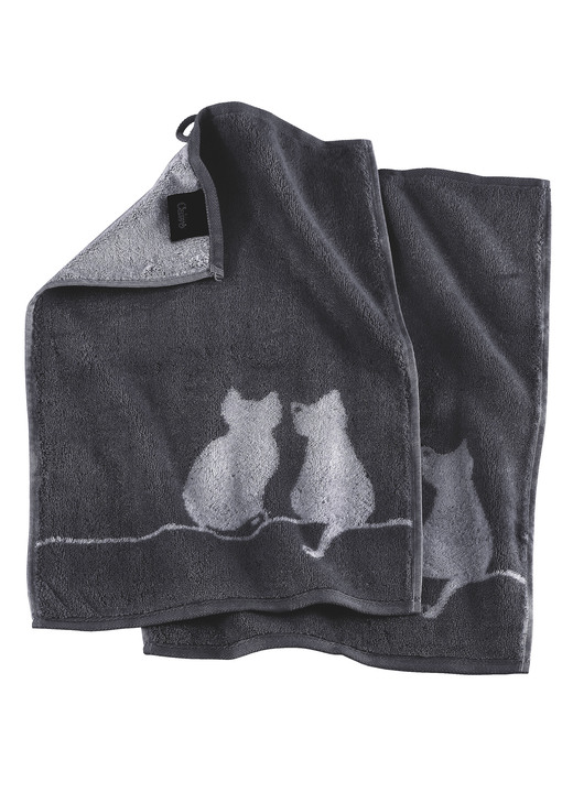 Frottier Handtücher - Frottier-Serie von Cawö, in Größe 200 (1 Handtuch, 50x100 cm) bis 204 (1 Duschtuch, 80x150 cm), in Farbe SILBER Ansicht 5