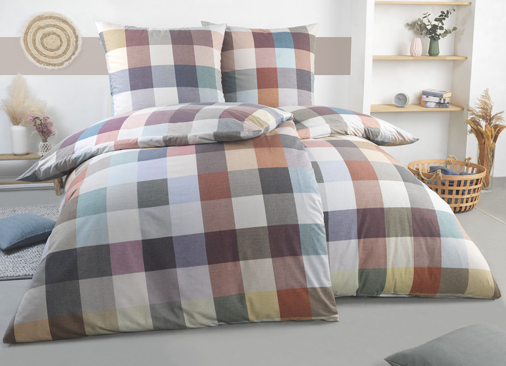 Bettwäschegarnituren - Bettwäsche-Garnitur von irisette, in Größe 112 (80x80 cm + 135x200 cm) bis 115 (80x80 cm + 155x220 cm), in Farbe MULTICOLOR Ansicht 2