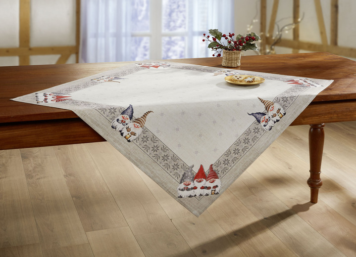 Heimtextilien - Tisch- und Raumdekoration mit Wichtelmotiven, in Größe 135 (2 Platzsets, 30x 45 cm) bis 404 (Kissenbezug, 40x 40 cm), in Farbe MULTICOLOR Ansicht 4