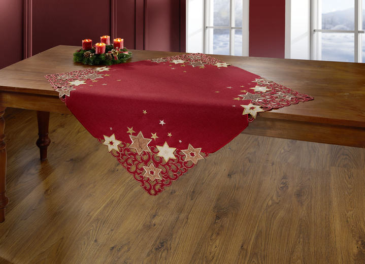 Dekokissen & Hüllen - Tisch- und Raumdekoration Ansicht 12 Dekokissen & Hüllen - Tisch- und Raumdekoration, in Größe 102 (Läufer eckig, 40x 90 cm) bis 404 (Kissenbezug, 40x 40 cm), in Farbe ROT Ansicht 12