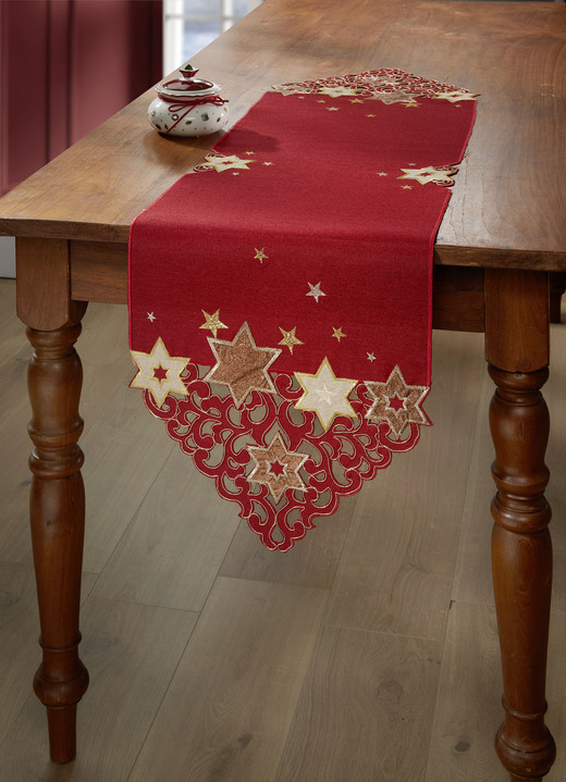 Dekokissen & Hüllen - Tisch- und Raumdekoration Ansicht 9 Dekokissen & Hüllen - Tisch- und Raumdekoration, in Größe 102 (Läufer eckig, 40x 90 cm) bis 404 (Kissenbezug, 40x 40 cm), in Farbe ROT Ansicht 9
