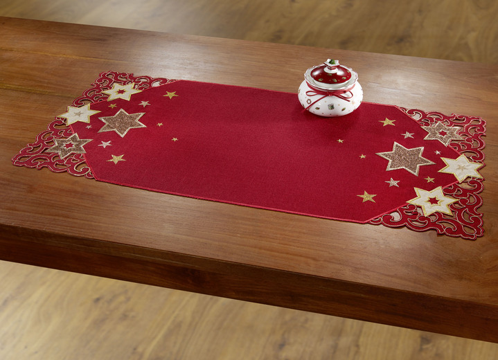 Dekokissen & Hüllen - Tisch- und Raumdekoration Ansicht 8 Dekokissen & Hüllen - Tisch- und Raumdekoration, in Größe 102 (Läufer eckig, 40x 90 cm) bis 404 (Kissenbezug, 40x 40 cm), in Farbe ROT Ansicht 8