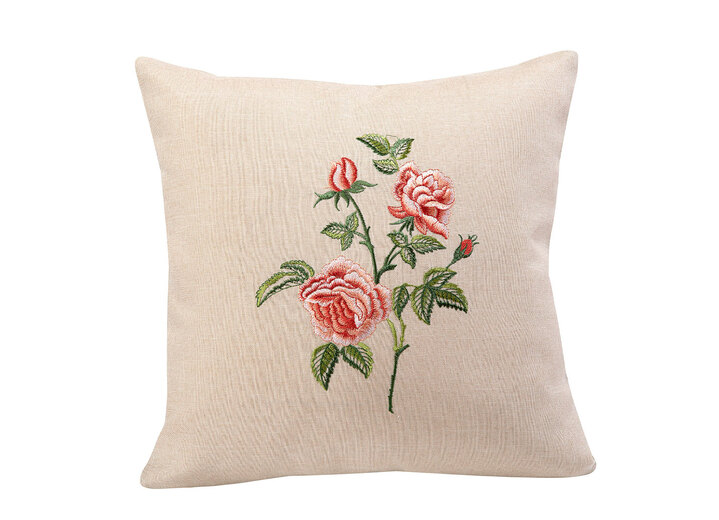 Heimtextilien - Tisch- und Raumdekoration mit Rosendessin, in Größe 101 (Läufer oval, 35x 70 cm) bis 404 (Kissenbezug, 40x 40 cm), in Farbe BUNT Ansicht 9