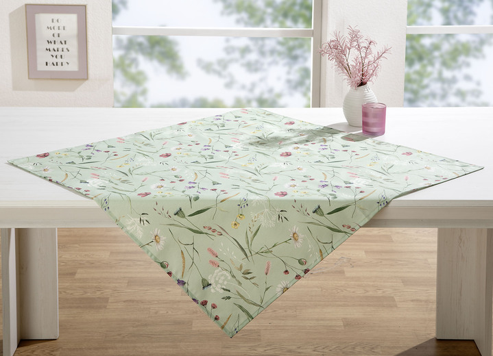 Wohnen - Tisch- und Raumdekoration mit Fleckschutz-Ausrüstung, in Größe 105 (Läufer, 40x140 cm) bis 404 (Kissenbezug, ca. 40x 40 cm), in Farbe PISTAZIE Ansicht 3