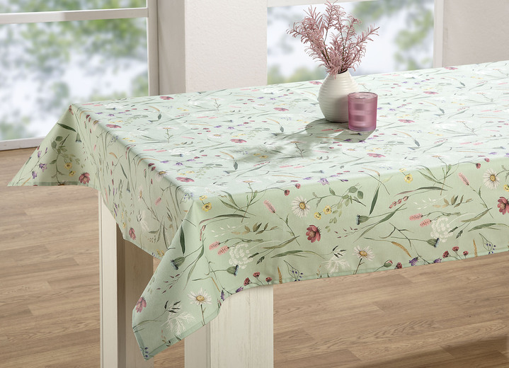 Wohnen - Tisch- und Raumdekoration mit Fleckschutz-Ausrüstung, in Größe 105 (Läufer, 40x140 cm) bis 404 (Kissenbezug, ca. 40x 40 cm), in Farbe PISTAZIE Ansicht 4