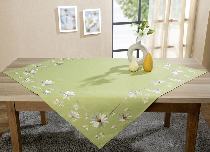 Heimtextilien - Tisch- und Raumdekoration in Leinenoptik, in Größe 101 (Läufer, 35x 70 cm) bis 404 (Kissenbezug, 40x 40 cm), in Farbe GRAU Ansicht 5