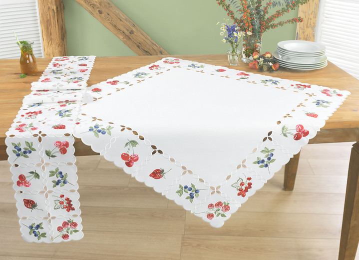 Heimtextilien - Fröhliche Tisch- und Raumdekoration, in Größe 100 (Deckchen, 30x 45 cm) bis 404 (Kissenbezug, 40x 40 cm), in Farbe MULTICOLOR Ansicht 3