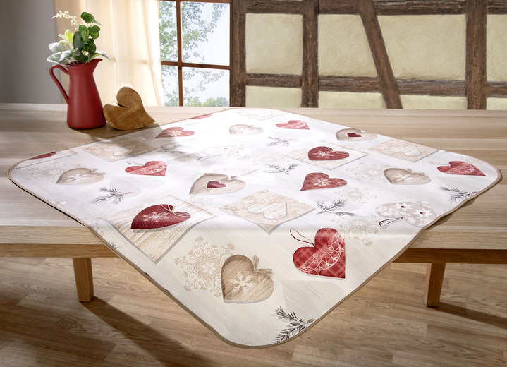 Wohnen - Wachstuch-Tischserie für innen und außen, in Größe 105 (2 Platzsets, 47x 34 cm) bis 220 (Tischdecke oval, 155x220 cm), in Farbe MULTICOLOR Ansicht 1