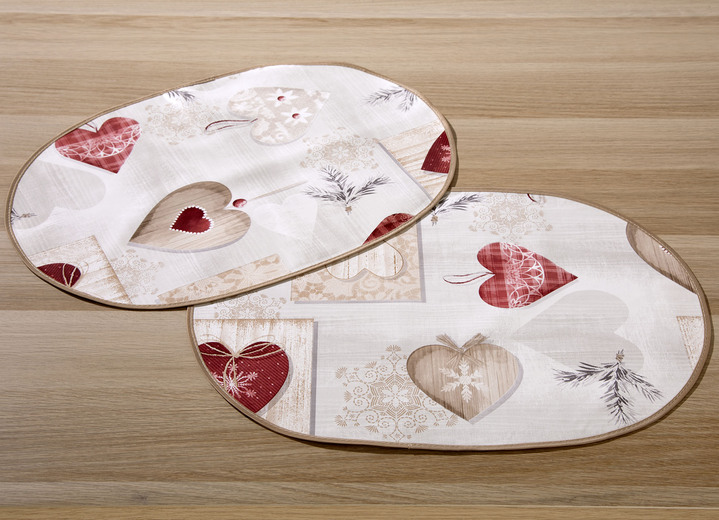 Wohnen - Wachstuch-Tischserie für innen und außen, in Größe 105 (2 Platzsets, 47x 34 cm) bis 220 (Tischdecke oval, 155x220 cm), in Farbe MULTICOLOR Ansicht 2