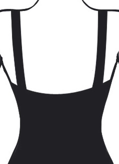 Tankinis - Tankini in Bandeauform, mit verstell- und abnehmbaren Trägern, in Größe 036 bis 052, in Cup B, in Farbe SCHWARZ-WEISS Ansicht 2