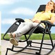 Gartenmöbel - Schaukelstuhl 2in1 – Farbe SCHWARZ – Ansicht 2 Gartenmöbel - Schaukelstuhl 2in1, in Farbe BEIGE – Farbe SCHWARZ – Ansicht 2