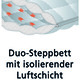 Bettwaren - Bettwarenprogramm von fan aus hochwertigen Materialien – Farbe WEISS – Ansicht 2 Bettwaren - Bettwarenprogramm von fan aus hochwertigen Materialien, in Größe 103 (Decke, 135/200 cm) bis 110 (Decke, 155/220 cm), in Farbe WEISS, in Ausführung Leicht-Steppbett – Farbe WEISS – Ansicht 2