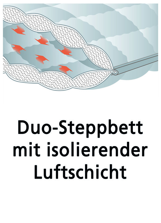 Bettwaren - Bettwarenprogramm von fan aus hochwertigen Materialien Ansicht 2 Bettwaren - Bettwarenprogramm von fan aus hochwertigen Materialien, in Größe 103 (Decke, 135/200 cm) bis 110 (Decke, 155/220 cm), in Farbe WEISS, in Ausführung Leicht-Steppbett Ansicht 2
