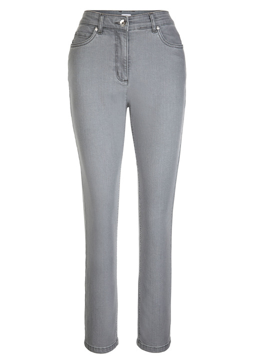 Hosen - Jeans in klassischer 5-Pocket-Form, in Größe 019 bis 052, in Farbe DUNKELBLAU Ansicht 7