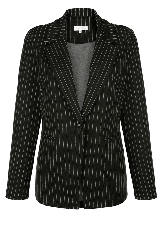 Blazer & Anzüge - Blazer mit Streifendessin Ansicht 3 Blazer & Anzüge - Blazer mit Streifendessin, in Größe 020 bis 052, in Farbe SCHWARZ-WEISS Ansicht 3