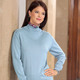 Pullover & Strickmode - Pullover in Feinstrick mit Schurwolle – Farbe HELLBLAU Pullover & Strickmode - Pullover in Feinstrick mit Schurwolle, in Größe 036 bis 052, in Farbe NATUR