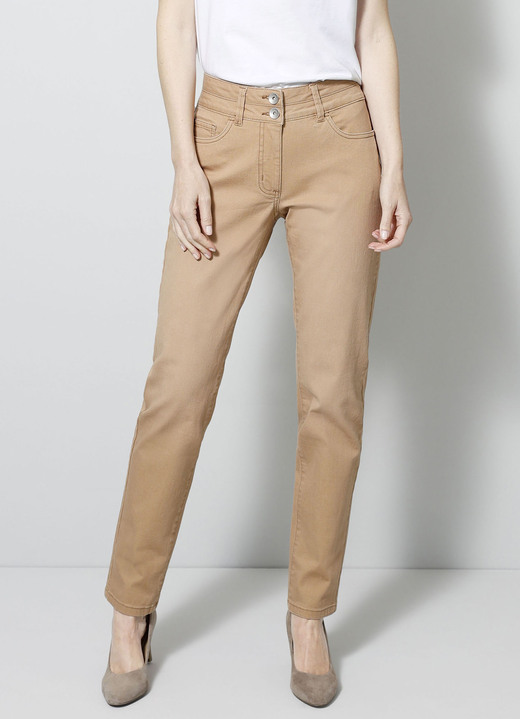 SALE - Jeans in 5-Pocket-Form, in Größe 019 bis 052, in Farbe CAMEL Ansicht 3